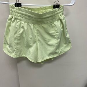 Lululemon Athletica Green Hottir Hot shorts 2.5